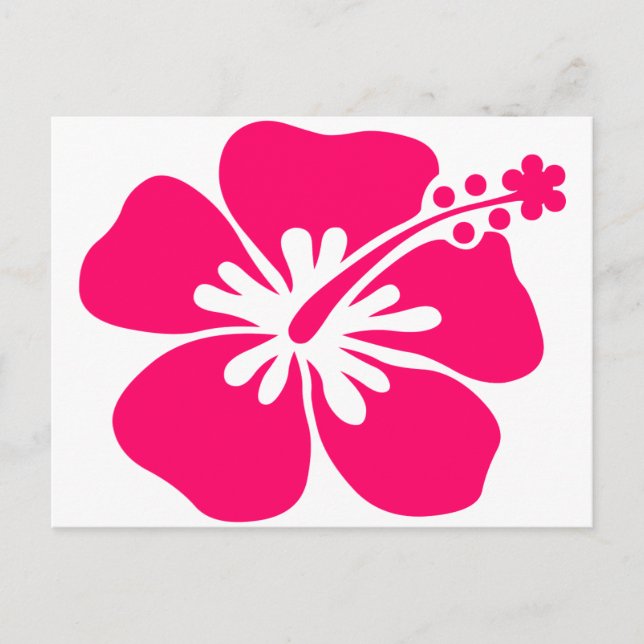 Carte Postale fleur d'aloa rose (Devant)