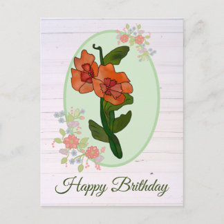 Carte Postale Fleur de fantaisie