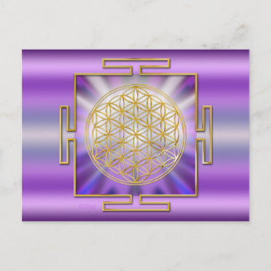 Carte Postale Fleur De La Vie Yantra