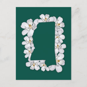 Carte Postale Fleur de l'État du Mississippi