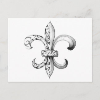 Carte Postale fleur de lis