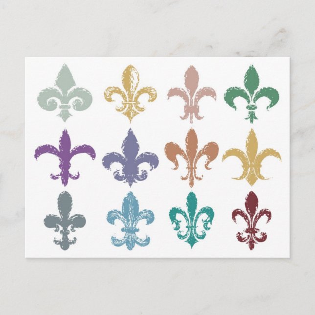 Carte postale Fleur de Lis (Devant)