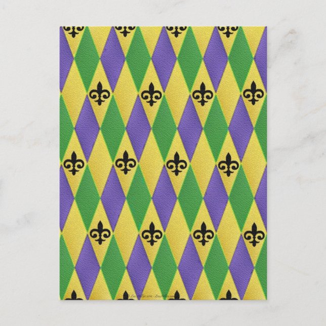 Carte Postale Fleur de lis (Devant)