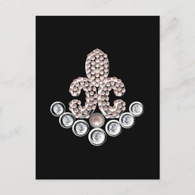 Carte Postale Fleur De Lis (Devant)