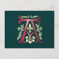 Fleur de lis A Monogramme