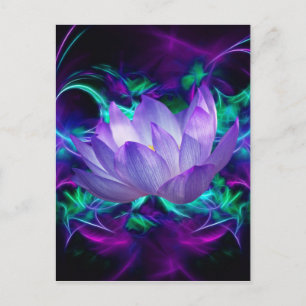 Carte Postale Fleur de lotus pourpre et sa signification