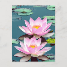 Fleur De Lotus Rose Dans L'Eau