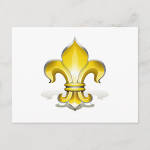 Carte Postale Fleur de Lys