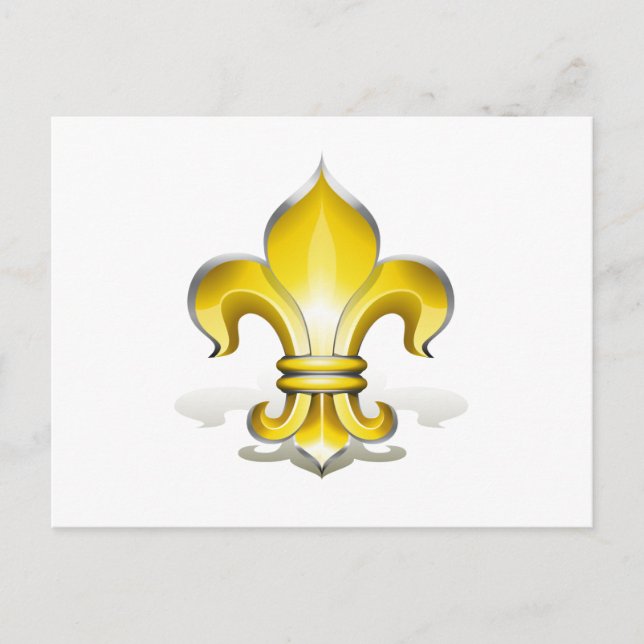 Carte Postale Fleur de Lys (Devant)