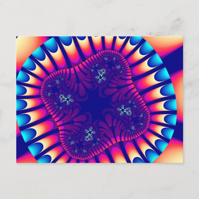 Carte Postale Fleur de mer de corail (Devant)