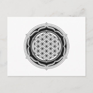 Carte Postale Fleur de vie, Géométrie Sacrée, Symbole de guériso