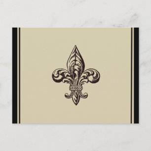 Carte Postale Fleur élégant de lis