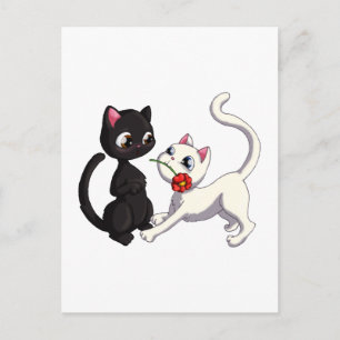 Carte Postale Fleur Kitty