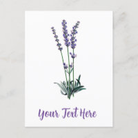 Fleur Lavande Vintage personnalisée