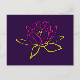 Carte Postale Fleur Lotus