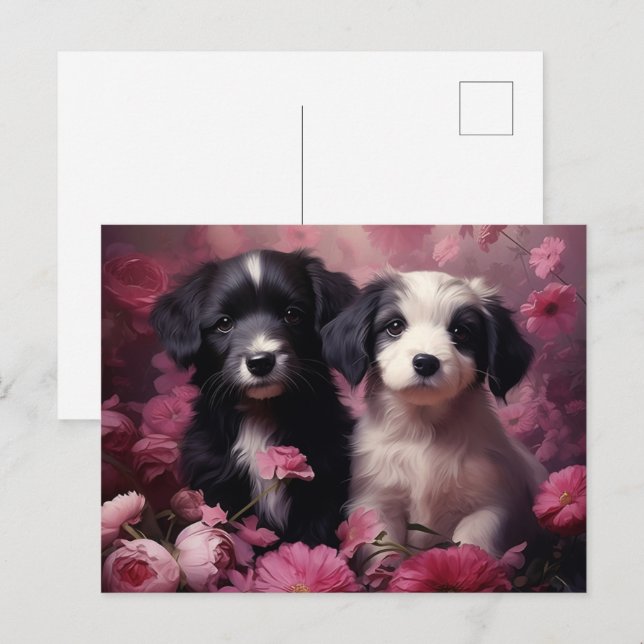 Carte Postale Fleur Mélodieuse du Chien (Devant / Derrière)