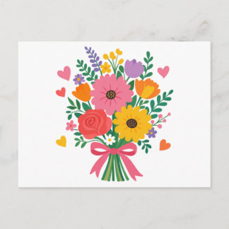 Carte Postale Fleur Moderne