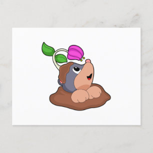 Carte Postale Fleur Mole Earth