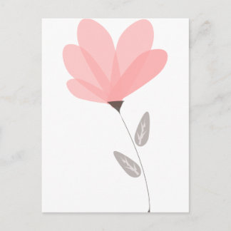 Carte Postale fleur opaque