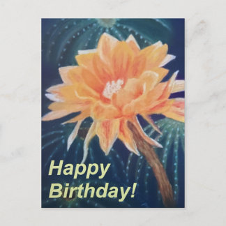 Carte Postale Fleur orange