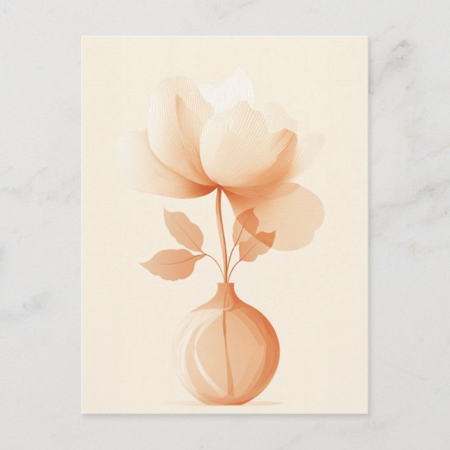 Carte Postale Fleur point de point #008 (Devant)