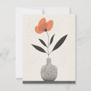 Carte Postale Fleur point n° 001