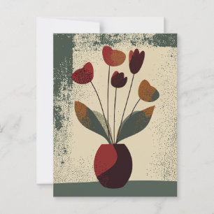 Carte Postale Fleur point n° 002