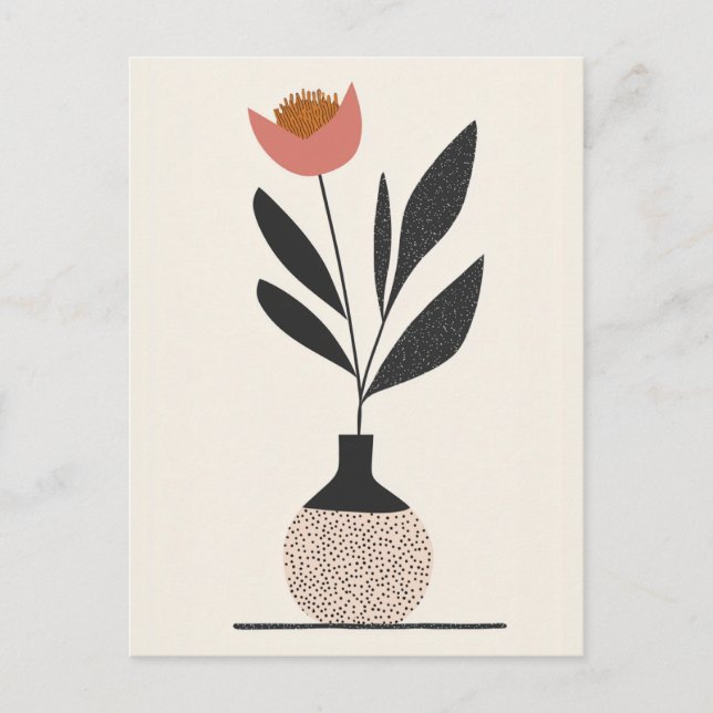 Carte Postale Fleur point n° 013 (Devant)