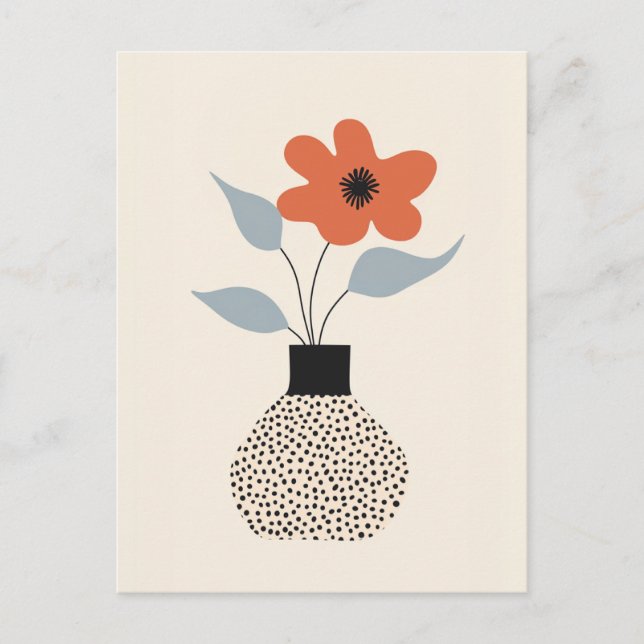 Carte Postale Fleur point n° 022 (Devant)