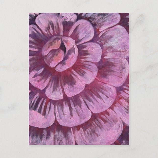 Carte Postale Fleur rose (Devant)