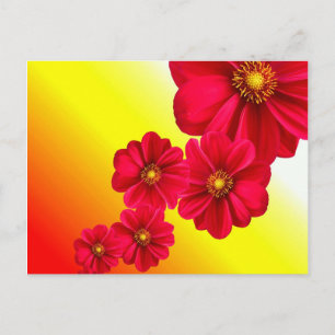 Carte postale Fleur rouge