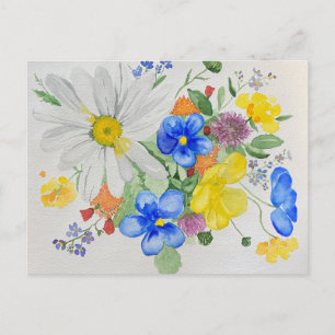 Carte postale fleur sauvage
