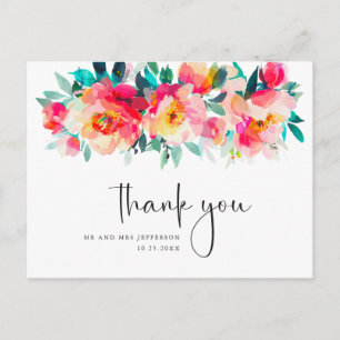 Carte Postale Fleur sauvage Boho de Meadow