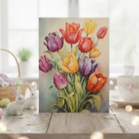 Fleur vintage des Tulipes de Pâques