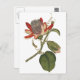 Carte Postale Fleur vintage Passion (Devant / Derrière)