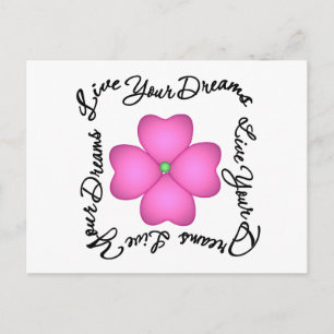 Carte Postale Fleur - Vivez vos rêves