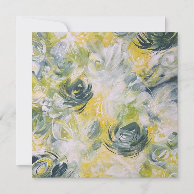 Carte postale fleurie fraîche (Devant)