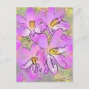 CARTE POSTALE FLEURS