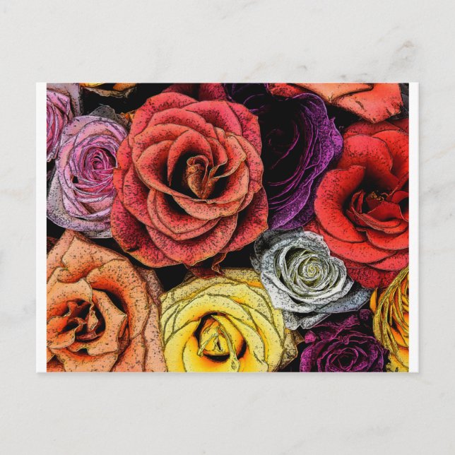 Carte Postale Fleurs (Devant)