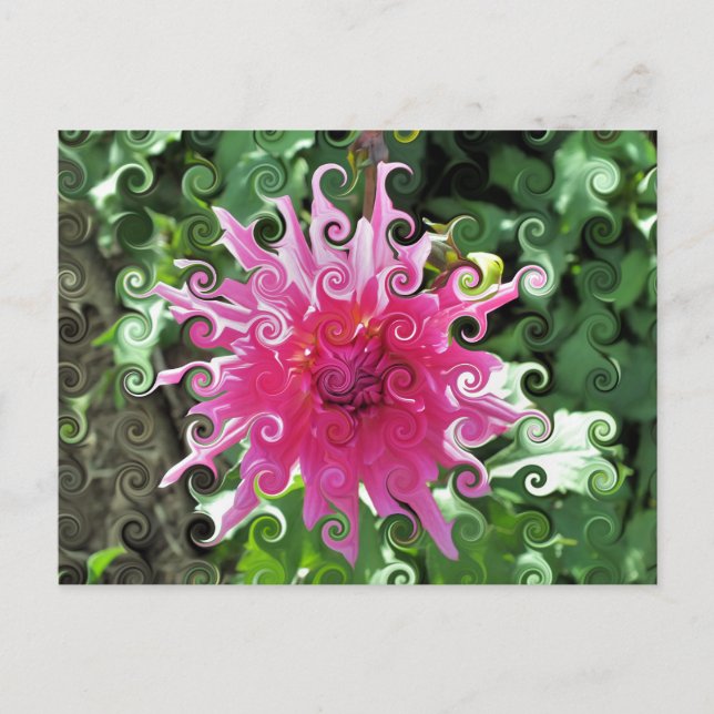 CARTE POSTALE FLEURS (Devant)