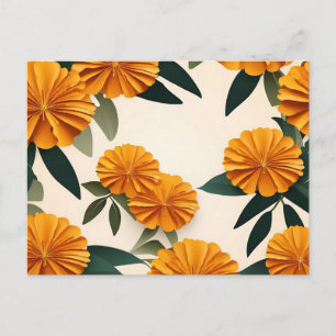 Carte Postale Fleurs Abstraites de Marigold