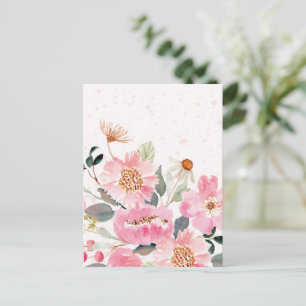 Carte Postale Fleurs aquarelles 5
