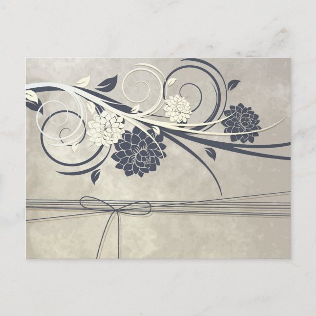 Carte postale Fleurs bleues (Devant)