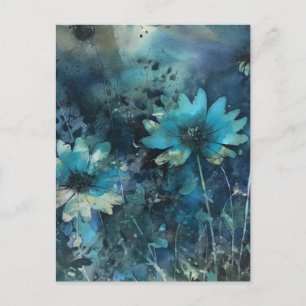 Carte Postale Fleurs Bleues Multimédia