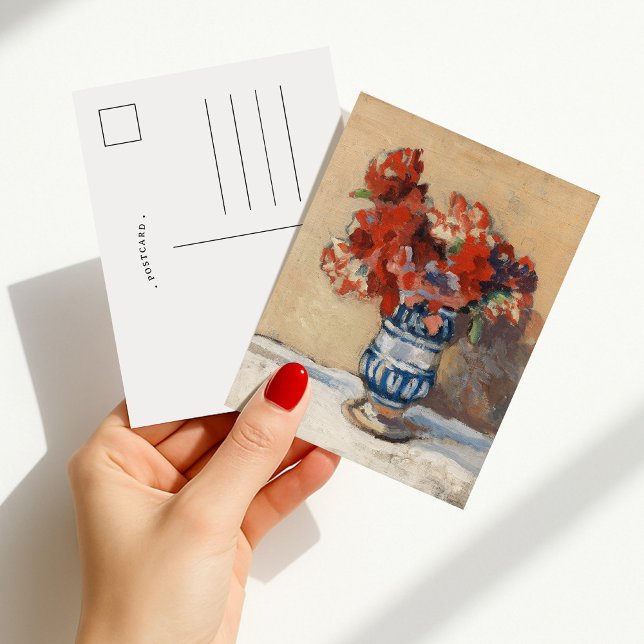 Carte Postale Fleurs dans un Vase Bleu | Christopher Wood (Créateur téléchargé)