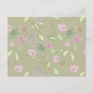 Carte Postale Fleurs d'aquarelle festive 5