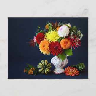 Carte Postale Fleurs d'automne