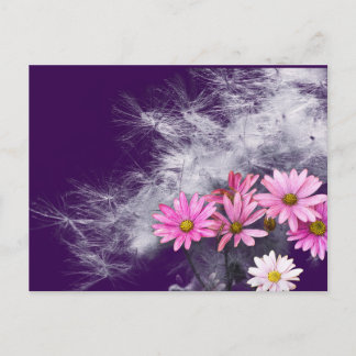 Carte postale Fleurs de carte postale et graines d