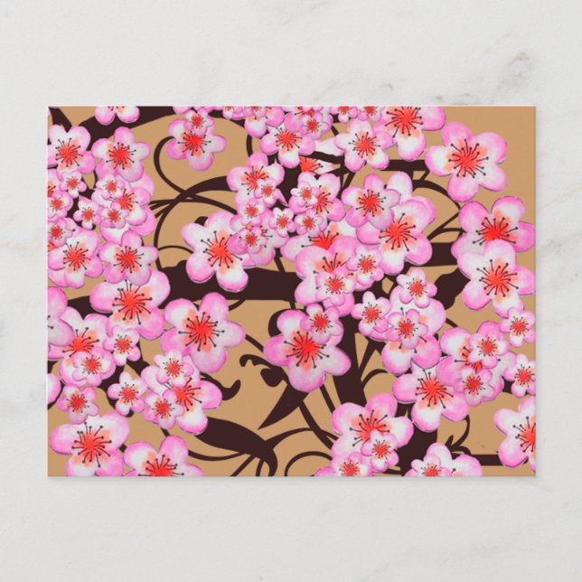 Carte Postale Fleurs de cerisier (Devant)
