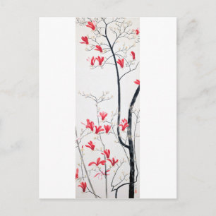 Carte Postale Fleurs de l'arbre Magnolia, Kobayashi Kokei